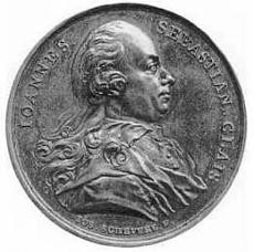 Bayrische Goldmedaille zu Ehren von JOANNES SEBASTIAN CLAIS (1782) Vorderseite