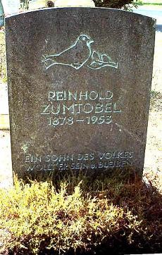 Grab von Hebelpreisträger Reinhold Zumtobel